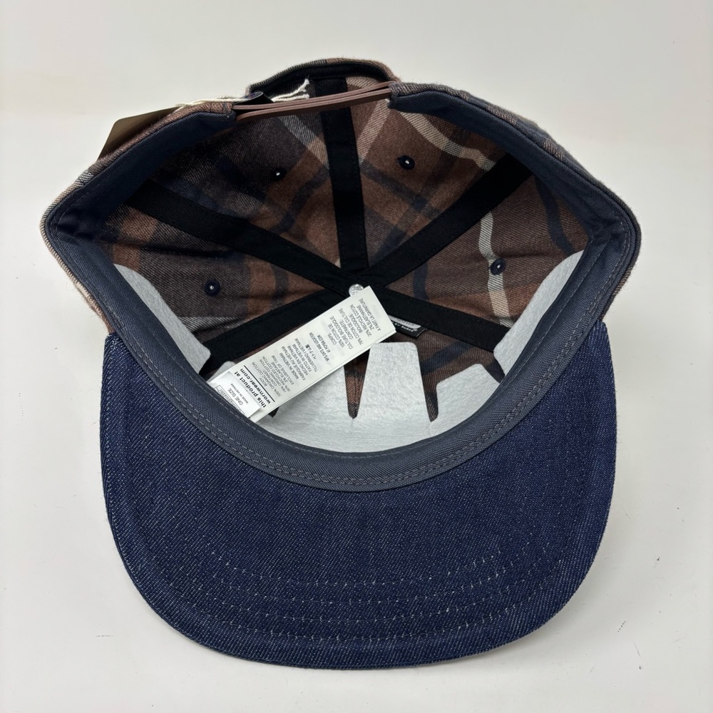 NWT PATAGONIA RANGE CAP HAT BROWN BLUE SNAPBACK OSFA - Picture 9 of 13